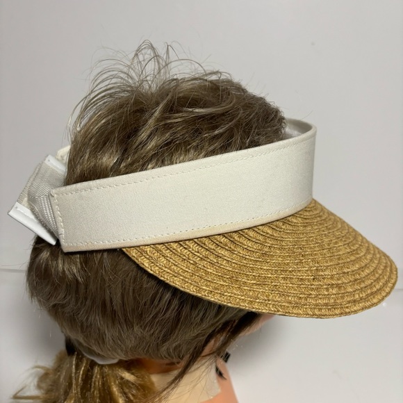 Sunshade removable washable sweat band visor adjustable hook & loop closure - Picture 3 of 9